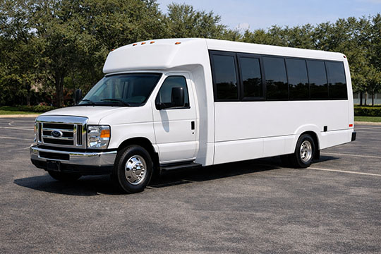 18-passenger mini coach available for charter in Indianapolis, IN
